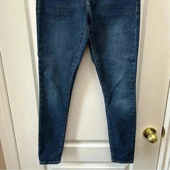 Topshop Moto Sidney Skinny Jeans Mid Rise  Dark Blue Size 26 - Picture 7 of 16